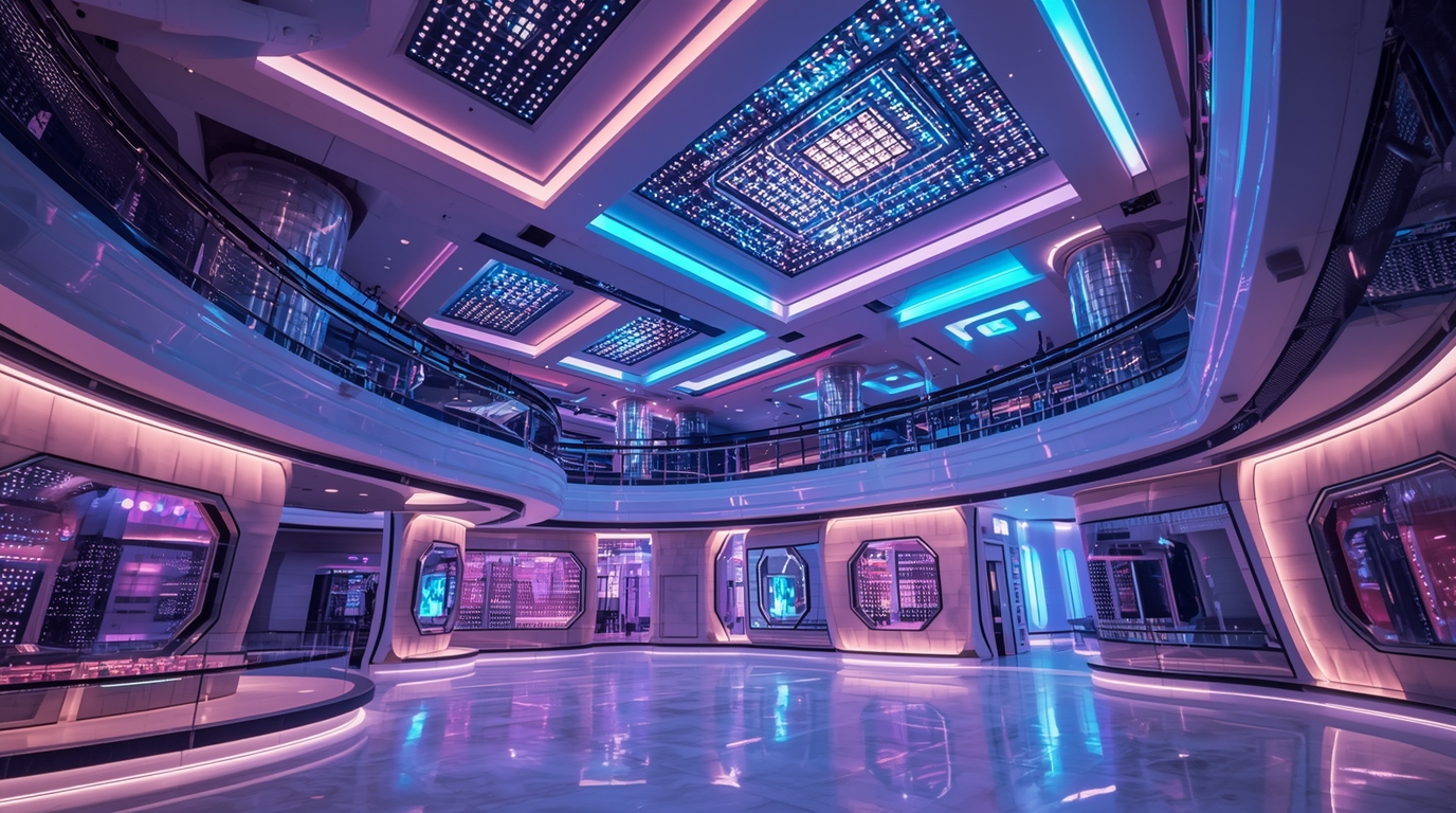 Flourishvita multilevel en LED-geïntegreerde plafonds